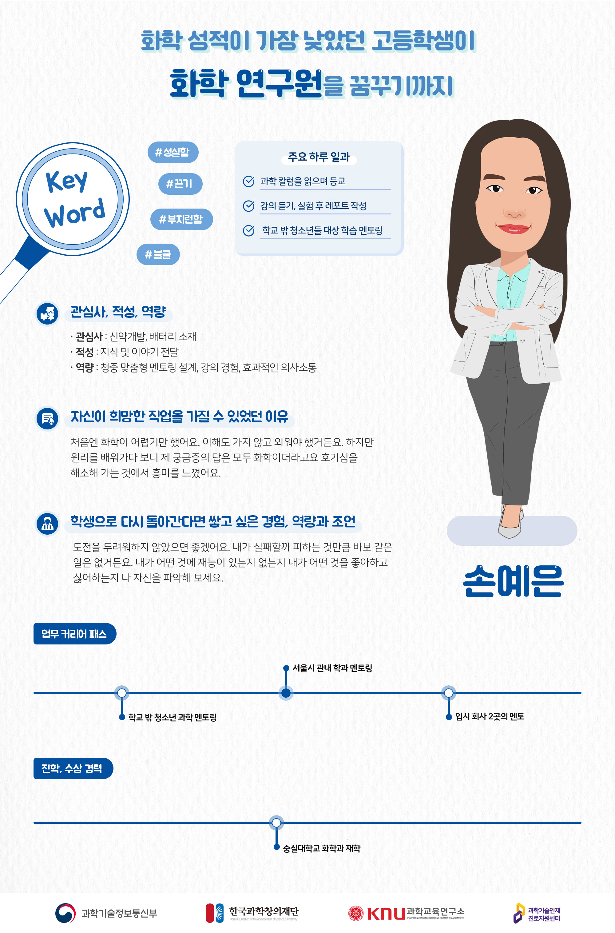 화학성적이 가장 낮았던 고등학생이 화학 연구원을 꿈꾸기까지, 손예은 컨설턴트